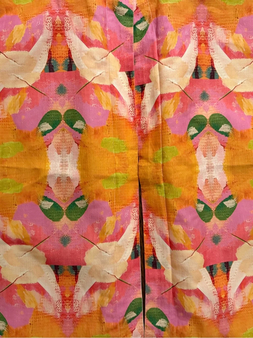 Laura Park Designs Pair of Marigold pattern Standard Linen Cotton Shams